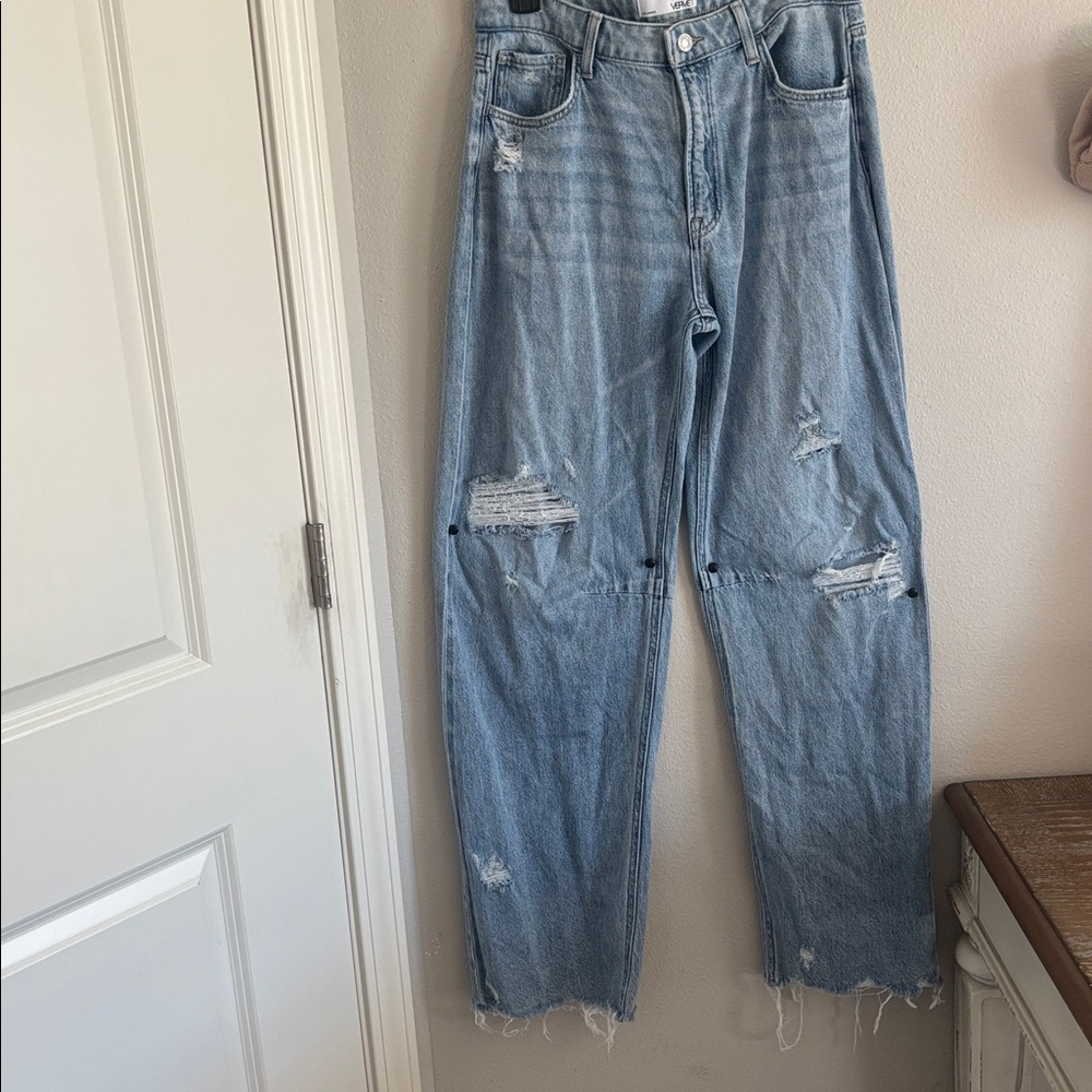 Buckle Light Blue Boyfriend Jeans